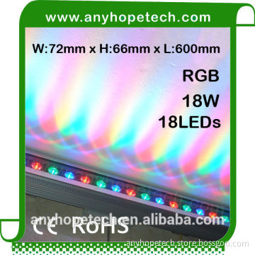 Color changeable hot selling 18LEDs 24VDC wall washer led